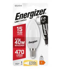 Energizer S8700 6W 470LM E14 Opal LED Candle Bulb - Warm White