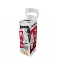 Energizer S8882 6W 470LM E27 Clear LED Candle Bulb - Warm White