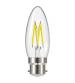 Energizer S9027 2.4W 250LM B22 Candle Filament LED Bulb - Warm White
