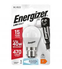 Energizer S9413 6W 470LM Golf B22 Opal Daylight LED Bulb
