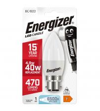Energizer S9417 6W 470LM B22 Opal Daylight LED Candle Bulb