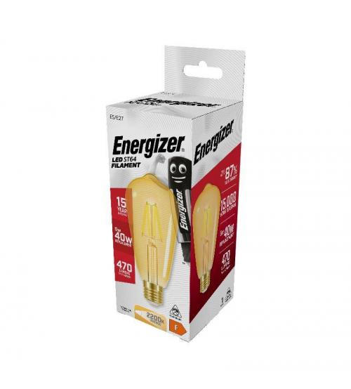 Energizer S9433 5W 470LM E27 ST64 Filament Gold LED Bulb