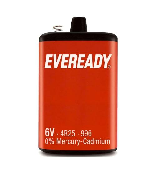 Eveready S4682 6V Super Heavy Duty Carbon Zinc Batteries - Pack of 1