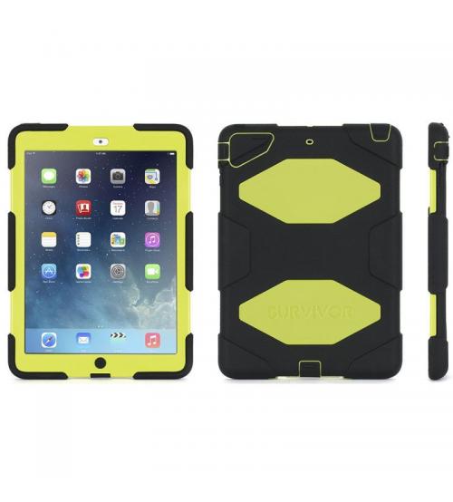 Griffin GB36404-2 Survivor Case for iPad Air - Black/Citrus