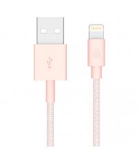 Griffin GP-002-RGD Charge/Sync Braided Cable with Lightning Connector 1M - Rose Gold