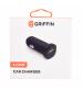 Griffin GP-012-BLK Single Port 2.4A USB Car Charger - Black