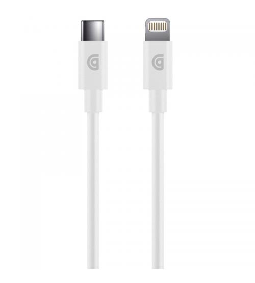 Griffin GP-066-WHT Charge/Sync Cable with Lightning & USB-C Connectors 1.2M - White