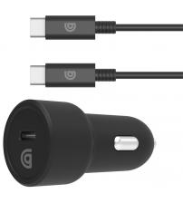 Griffin GP-088-BLK Single Port 15W USB-C Car Charger with USB-C Cable - Black