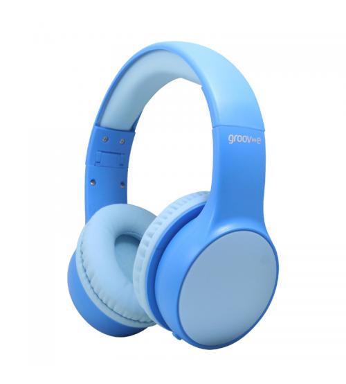 Groov-e GVBT595BE Kidz Wireless Bluetooth DJ Style Headphones - Blue