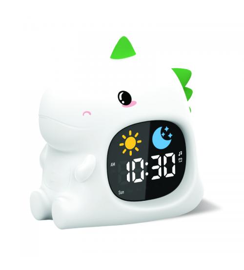 Groov-e GVCK02DI Cuties Sleep Trainer Alarm Clock with LED Night Light - Dinosaur