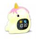 Groov-e GVCK02UN Cuties Sleep Trainer Alarm Clock with LED Night Light - Unicorn