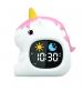 Groov-e GVCK02UN Cuties Sleep Trainer Alarm Clock with LED Night Light - Unicorn