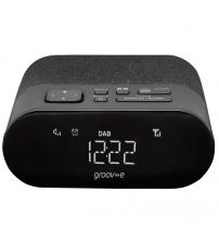 Groov-e GVCR03BK Roma Alarm Clock Radio with DAB/FM Radio - Black