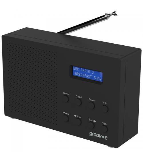 Groov-e GVDR03BK Paris Portable DAB/FM Digital Radio - Black