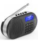 Groov-e GVDR05BK Milan Rechargeable DAB/FM Radio with Bluetooth - Black