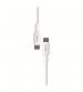 Groov-e GVMA025WE USB-C to USB-C Charging Cable 3M - White