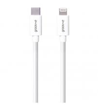 Groov-e GVMA046WE MFI Lightning to USB-C Charging Cable 1M - White