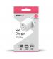 Groov-e GVMA108WE Dual USB-C 35W GaN Wall Charger with Power Delivery - White