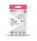 Groov-e GVMA112WE USB-C Wall Charger 25W with USB-C to USB-C Cable - White