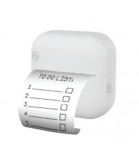 Groov-e GVMA211WE Portable Bluetooth Mini Thermal Printer with Paper & Self-Adhesive Rolls