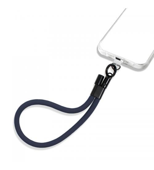 Groov-e GVMA302NY Braided Hand Wrist Lanyard for Smartphones - Navy Blue