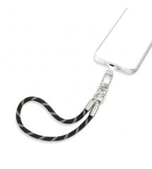 Groov-e GVMA304BK Braided Hand Wrist Lanyard for Smartphones - Black & Grey Groov-e GVMA304BK Braided Hand Wrist Lanyard for Smartphones - Black & Grey