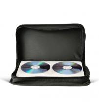 Groov-e GVPC23BK Oxford Cloth CD/DVD Wallet with 120 Sleeves - Black