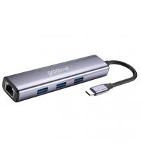 Groov-e GVPC28SR Multiport Hub USB-C to 6 Ports (HDMI Ethernet USB-C and USB-A x 3)