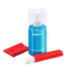 Groov-e GVPC36 Screen Cleaning Kit 200ml with Microfibre Cloth and Brush Groov-e GVPC36 Screen Cleaning Kit 200ml with Microfibre Cloth and Brush