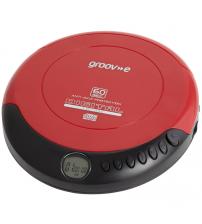 Groov-e GVPS110RD Retro Series Personal CD Player - Red
