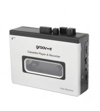 Groov-e GVPS530SR Retro Series Personal Cassette Player & Recorder with Bluetooth - Silver
