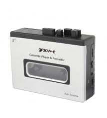 Groov-e GVPS530SR Retro Series Personal Cassette Player & Recorder with Bluetooth - Silver Groov-e GVPS530SR Retro Series Personal Cassette Player & Recorder with Bluetooth - Silver