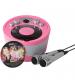 Groov-e GVPS923PK Portable Karaoke Boombox with CD Player and Bluetooth Playback - Pink