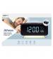 Groov-e GVWC01BK Athena Alarm Clock with Wireless Charging Pad & Night Light - Black