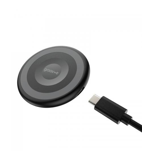 Groov-e GVWC12BK Electra 3-in-1 Magnetic Wireless Charging Station - Black