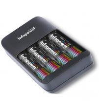 Infapower C015 4 Channel USB Battery Charger with 4 x AA 1300mAh Batteries
