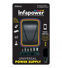 Infapower P003 1500mA 7-Way Universal Power Supply AC/DC Adaptor