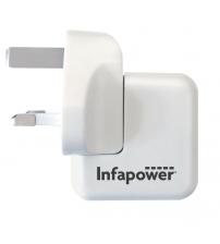 Infapower P041 5V 2.1A Fast USB Twin Mains Charger