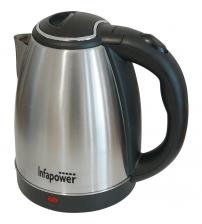 Infapower X503 1.8L 360 Degree Cordless Kettle 1800w - Brushed Stainless Steel