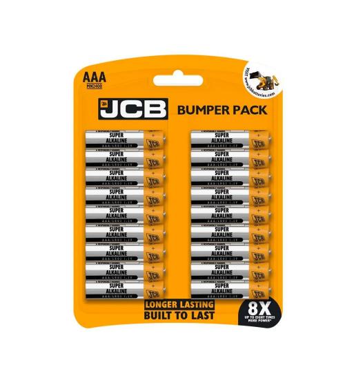 JCB S18754 AAA Super Alkaline Batteries Bumper Pack of 18