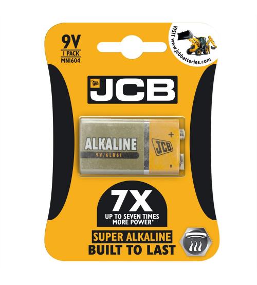 JCB S5341 LR22 / 9V Super Alkaline Batteries Carded 1