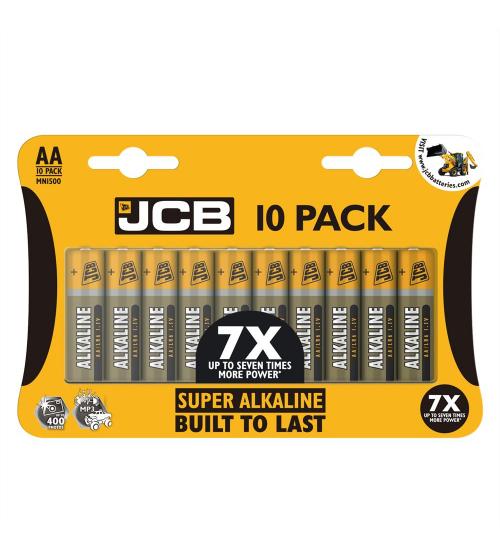 JCB S5361 LR6 / AA 1.5V Super Alkaline Batteries Pack of 10