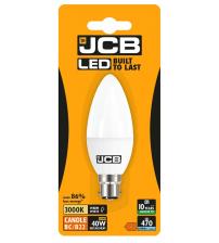 JCB S10984 Candle 470LM B22 3000K Opal LED Light