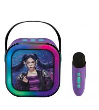 Lexibook BTC020KPZ K-Pop Portable Karaoke Speaker with One Wireless Microphone