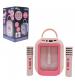 Lexibook BTC030PK Portable Karaoke Speaker with Two Wireless Microphones - Pink