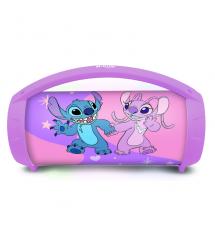 Lexibook BTP585D1Z Disney Stitch Angel Bluetooth Speakers with Lights & Mic