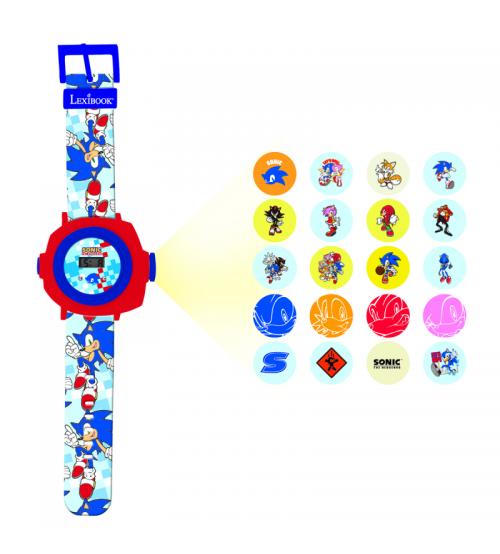 Lexibook DMW050SN Sonic Children's Projection Watch with 20 Images