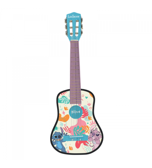 Lexibook K2000D Disney Stitch Children's Acoustic Guitar 78cm