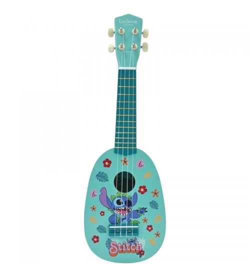 Lexibook K230D Disney Stitch My First Wooden Ukulele with Nylon Cords 53cm