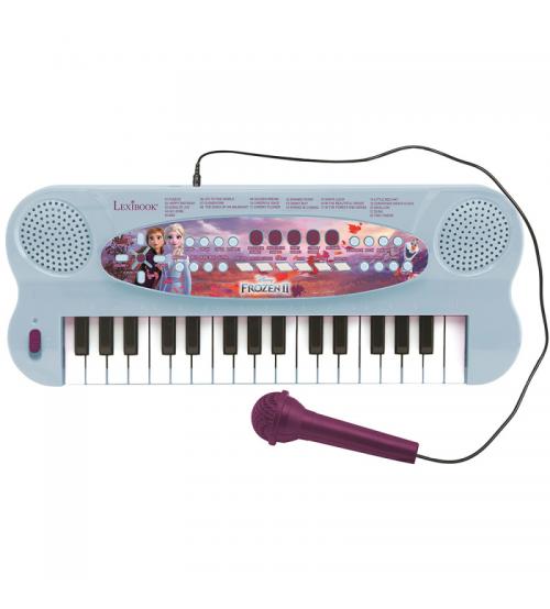 Lexibook K703FZ Disney Frozen II Electronic Keyboard with Mic and Line-In Cable (32 keys)
